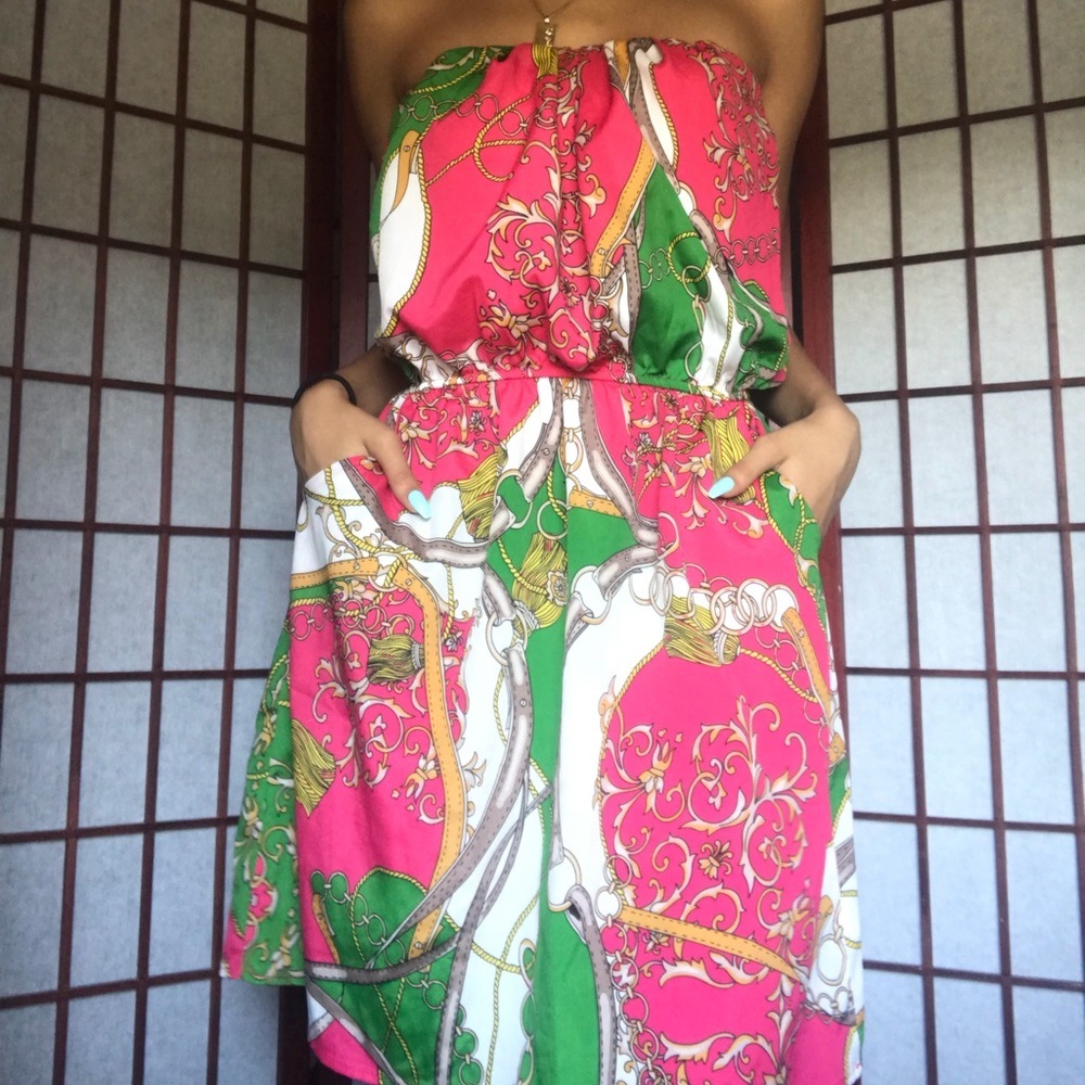 Strapless dress